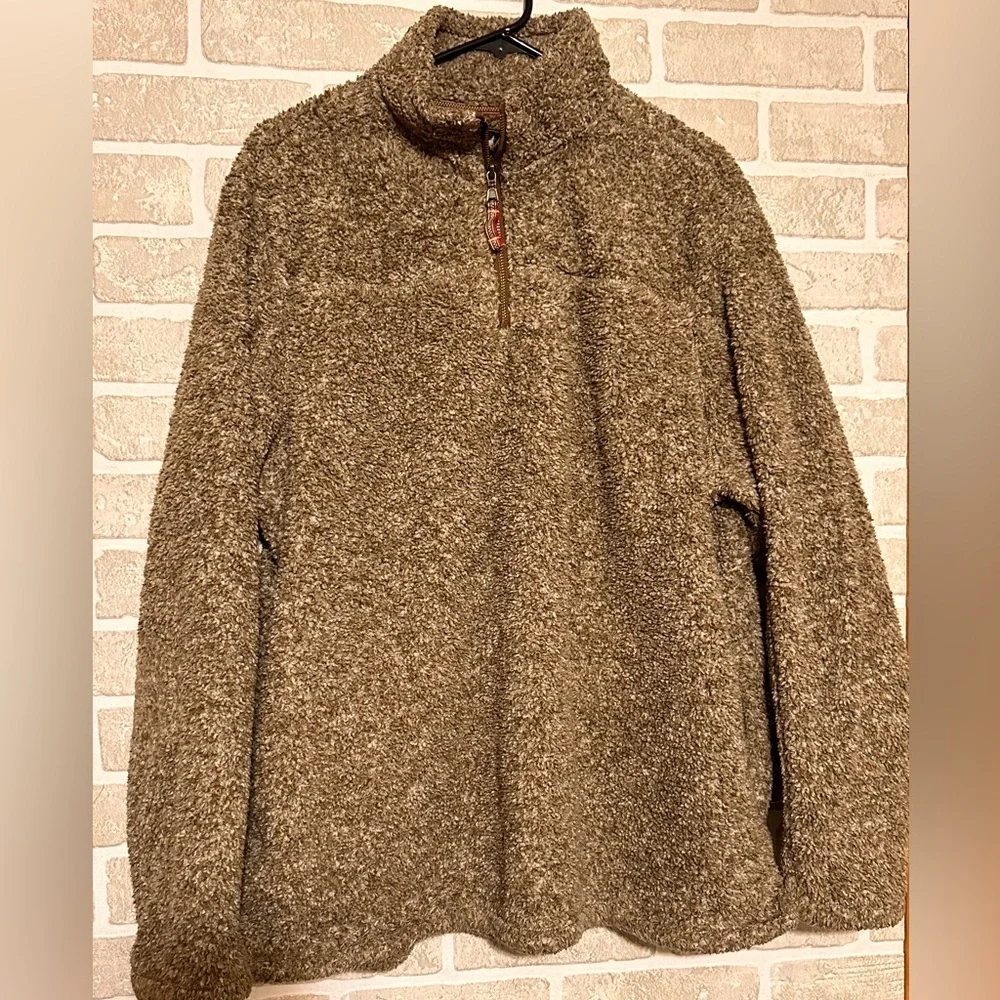 Alpine Sherpa Brown Quarter Zip Pullover XL Men’s - Picture 1 of 4